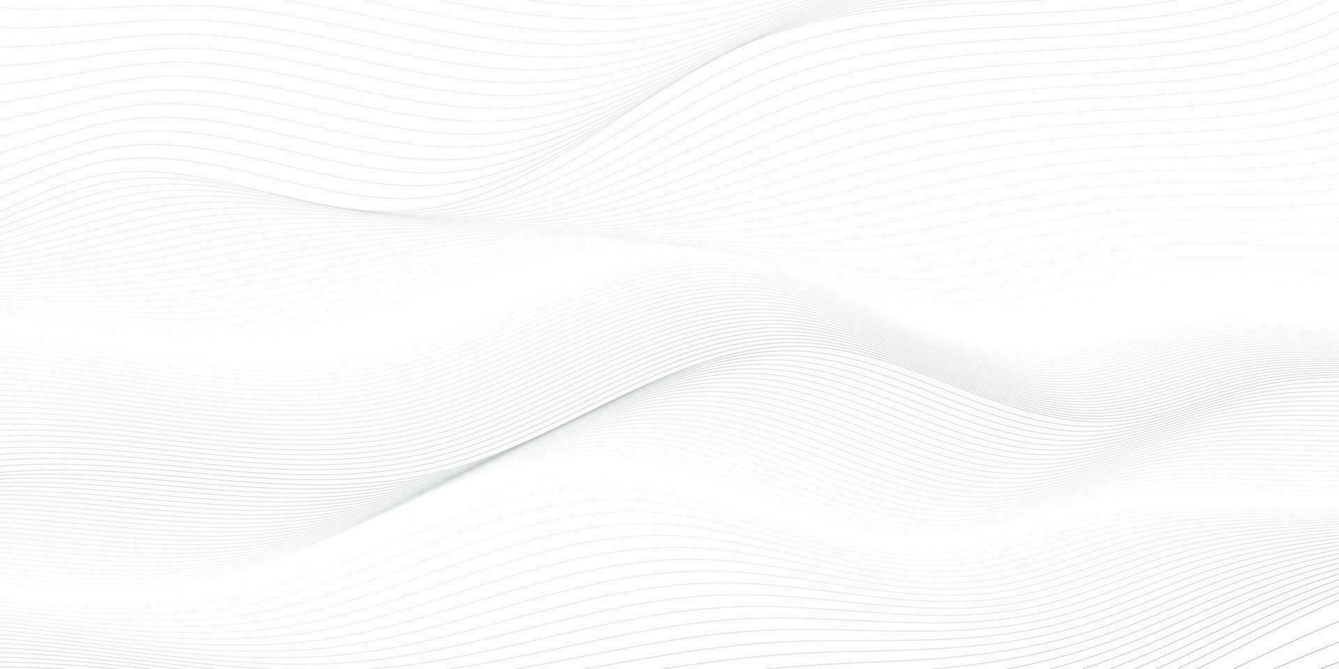 Abstract  white and gray color, modern design stripes background with geometric round shape, wavy pattern. Vector illustration.