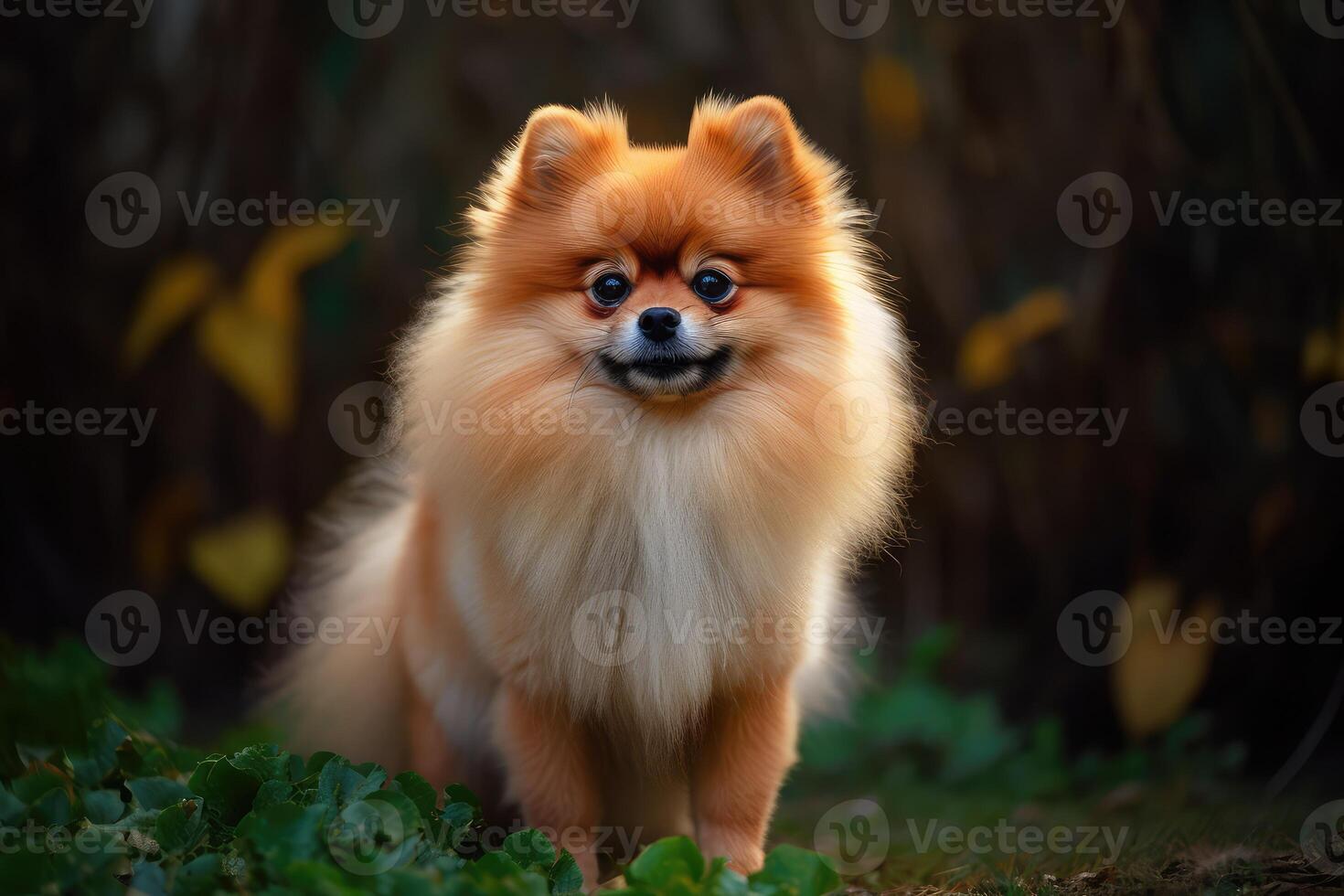 linda pequeño perro . ai generado foto