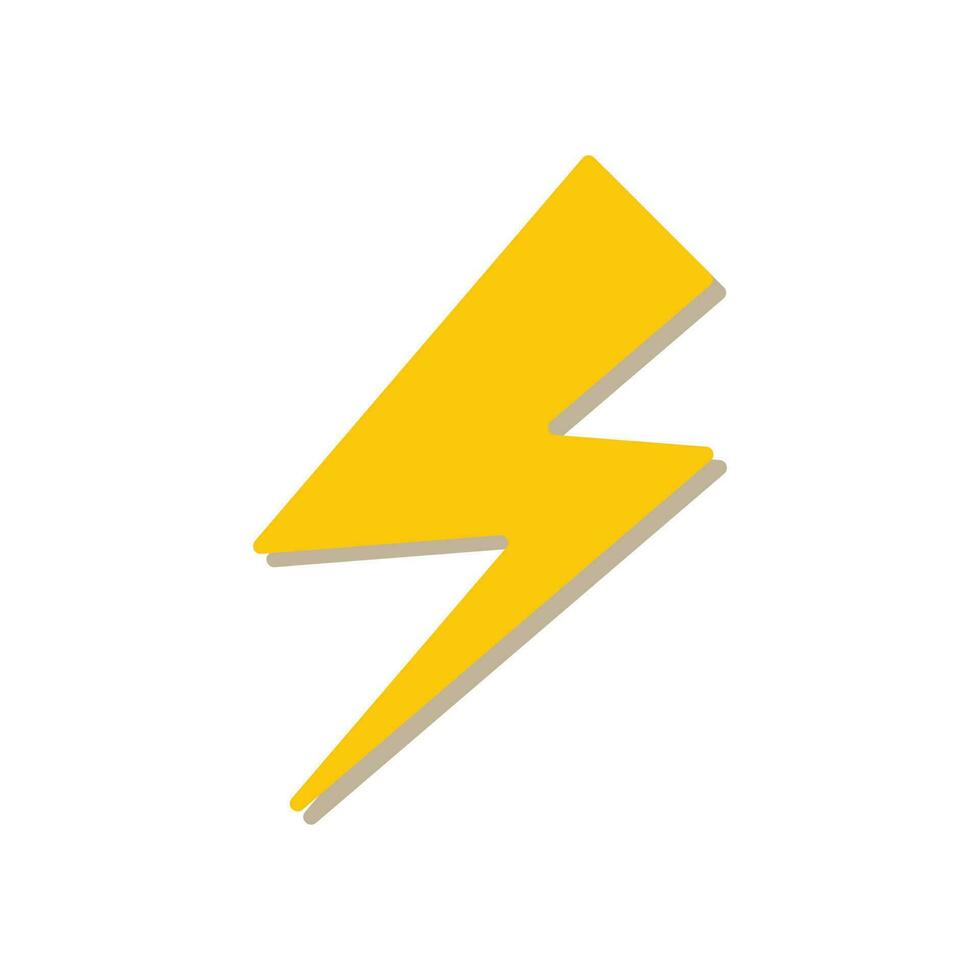 Lightning icon  flash logo vector