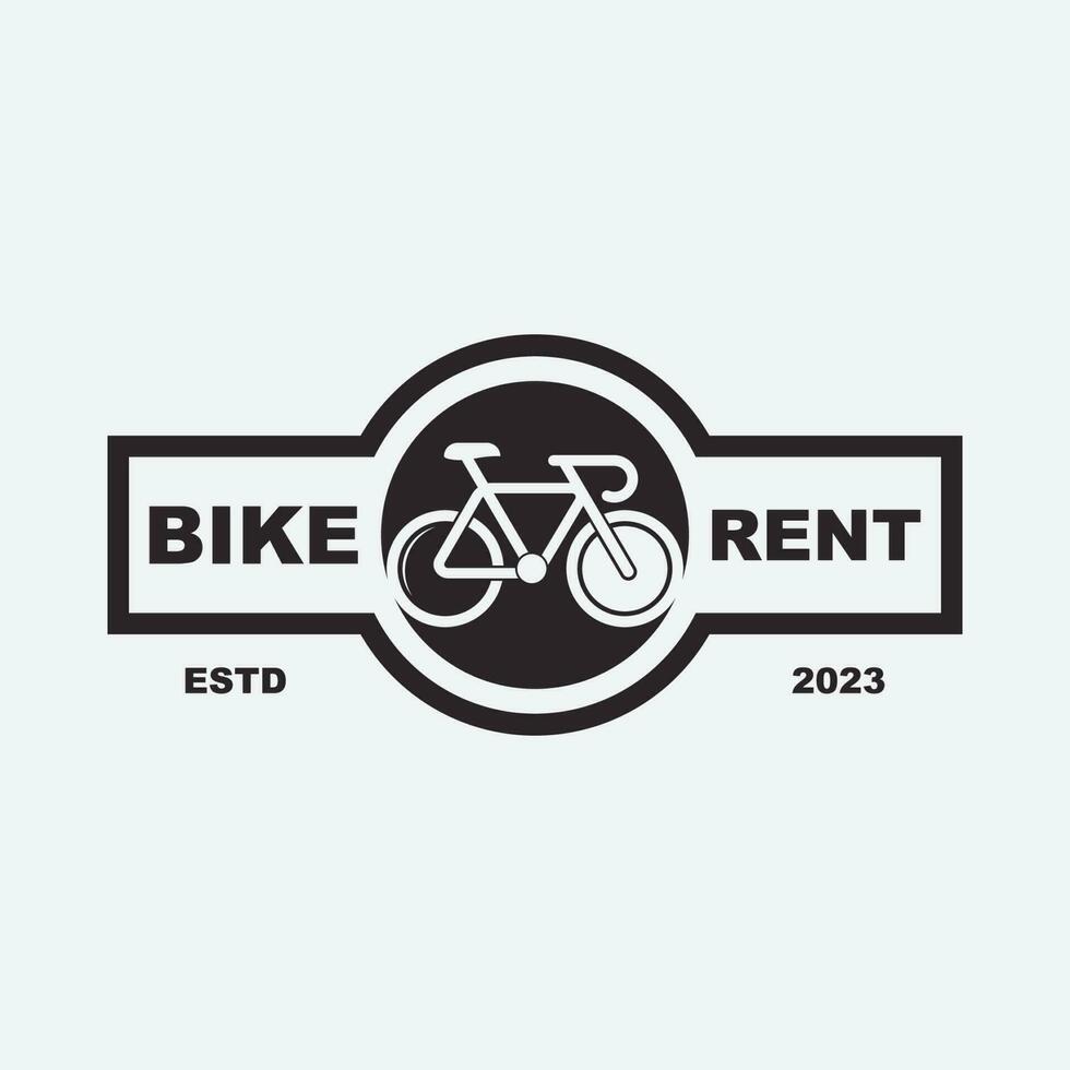 Bicycle shop logo design vector image, Bicycle logo concept icon vector, Simple design modern vector