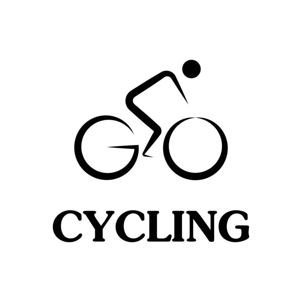 Bicycle shop logo design vector image, Bicycle logo concept icon vector, Simple design modern vector