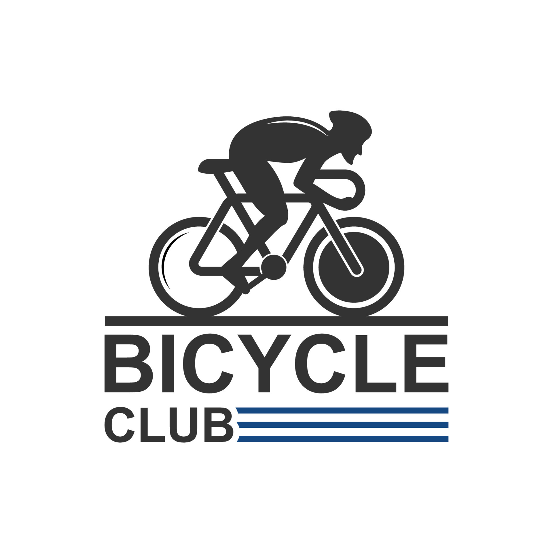 Bicycle shop logo design vector image, Bicycle logo concept icon vector