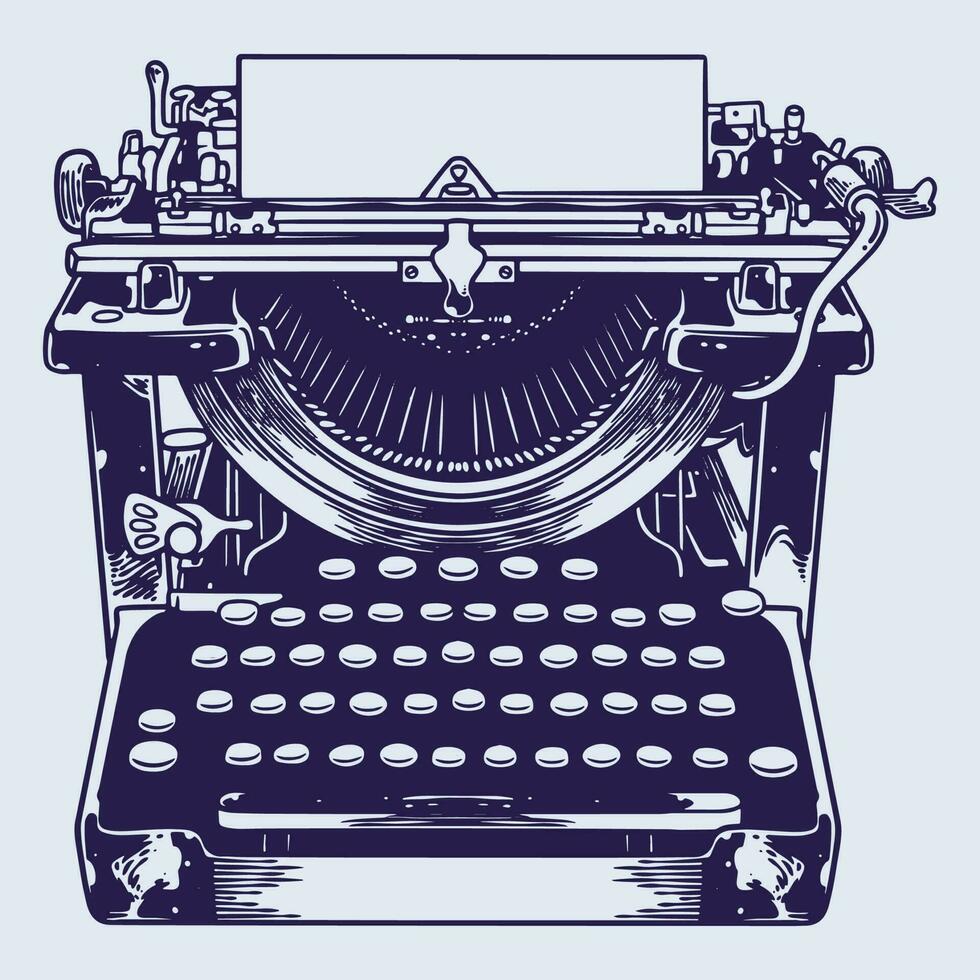 Old Typewriter - Classic Writing Machine with Vintage Charm 23783516 Vector  Art at Vecteezy