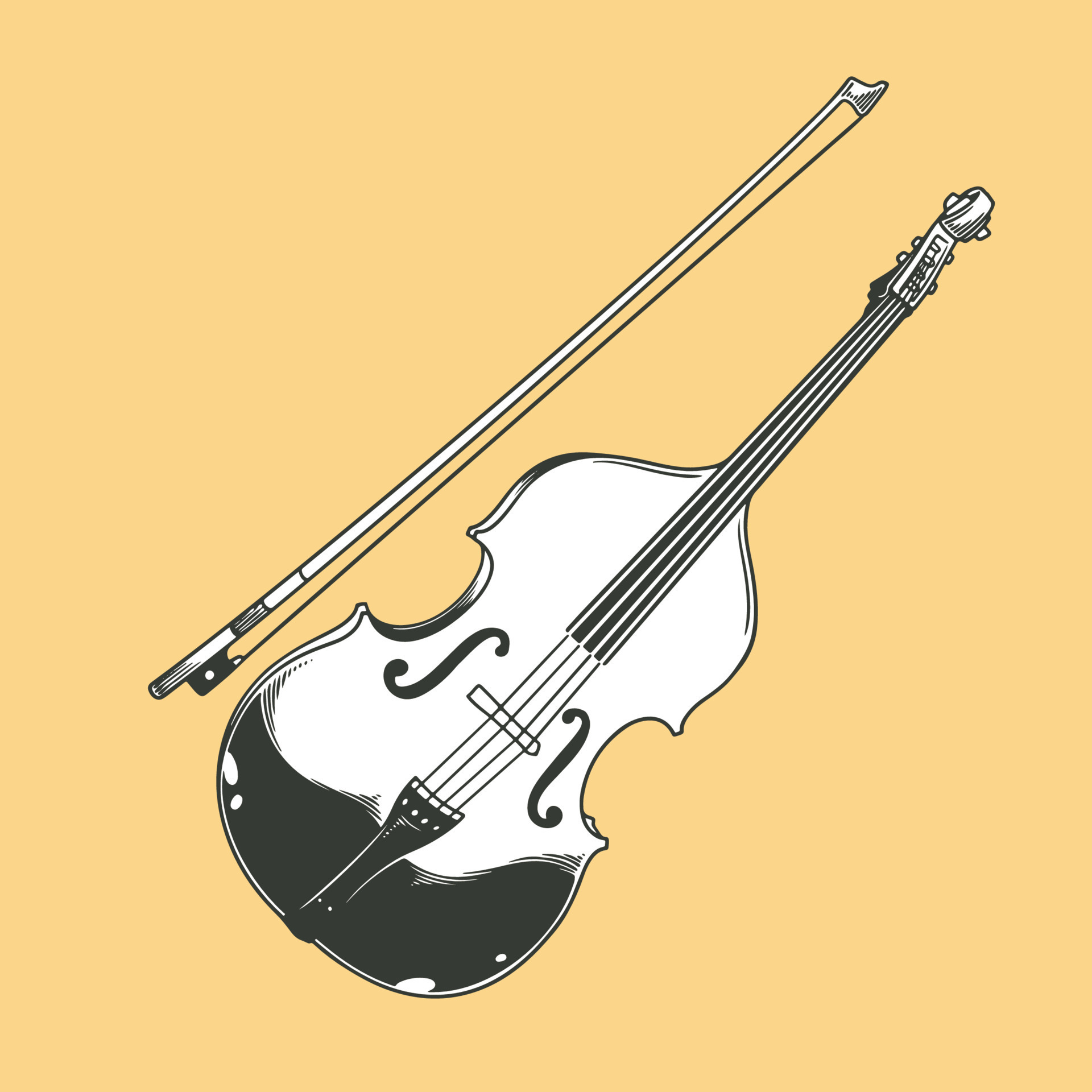 doodle music drawing drawing objects 23783545 Vector Art at Vecteezy