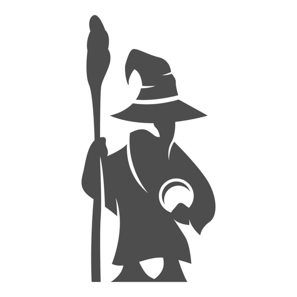 Wizard logo icon design vector