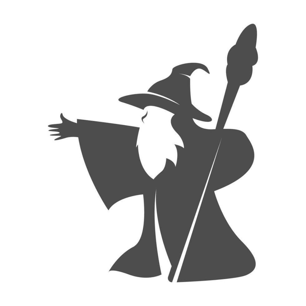 Wizard logo icon design vector