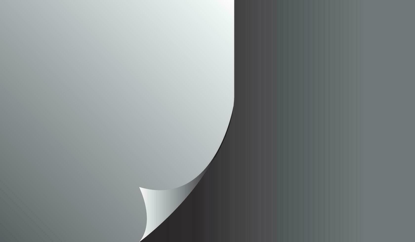 sheet of white paper on dark background. vector illustration