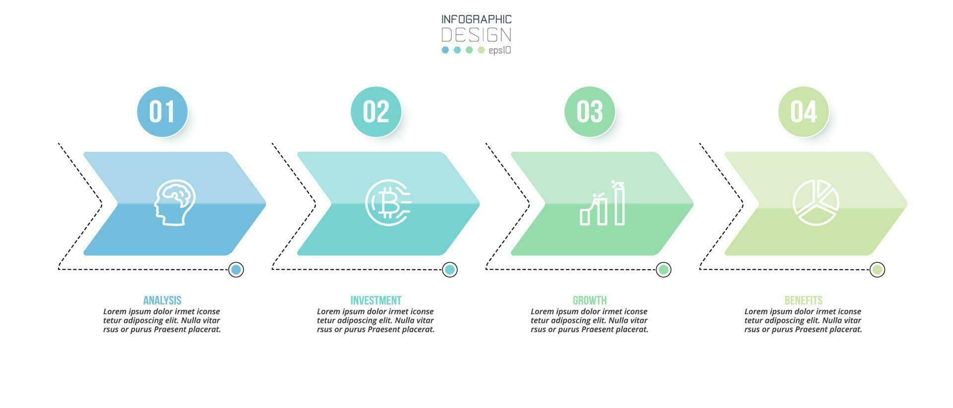 Timeline chart business infographic template. vector