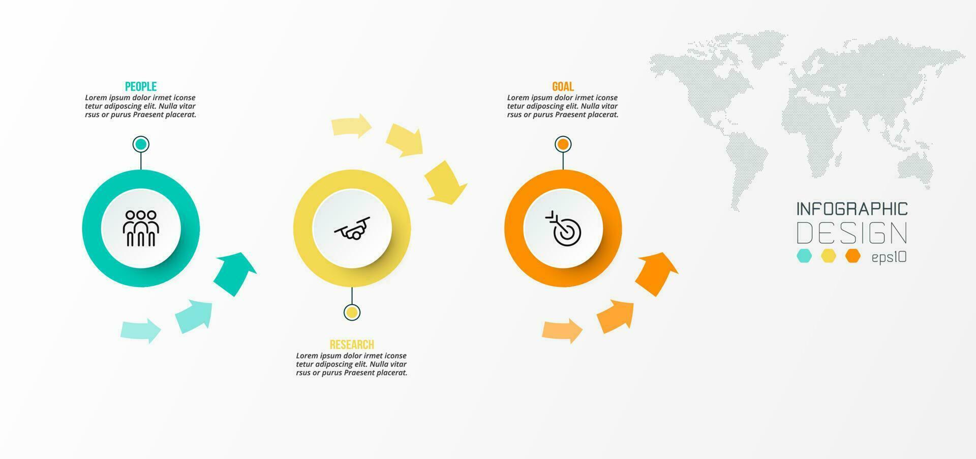 Timeline chart business infographic template. vector