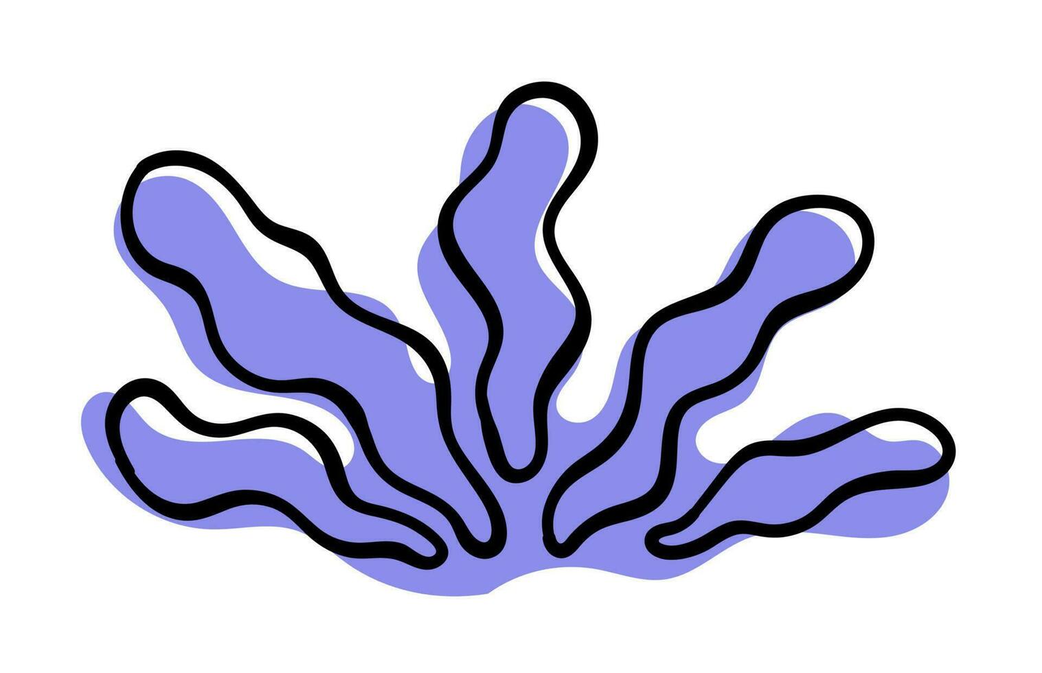 Abstract doodle element. Hand drawn simple stylized figure vector
