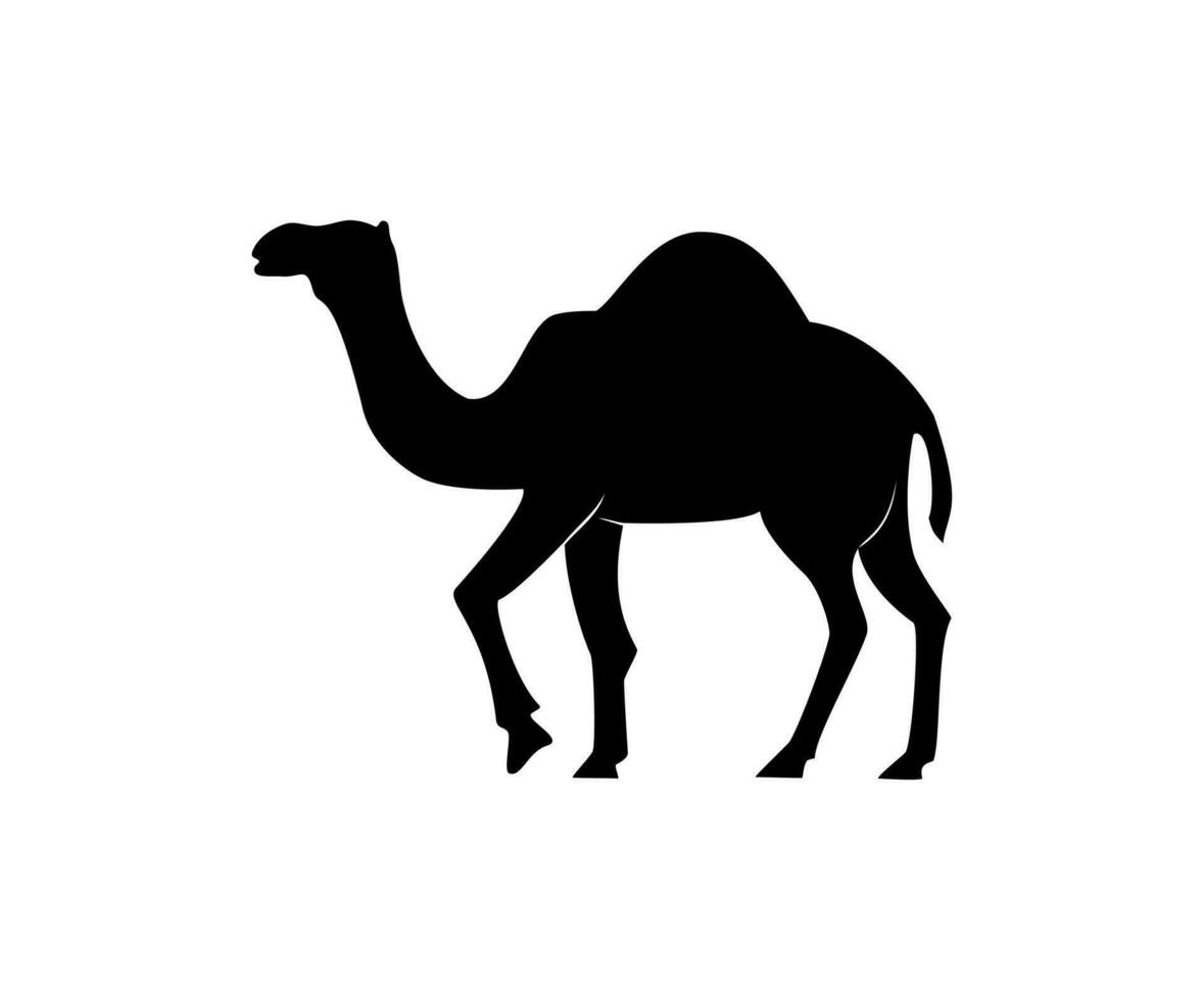 vector illustration of camel icon on white background