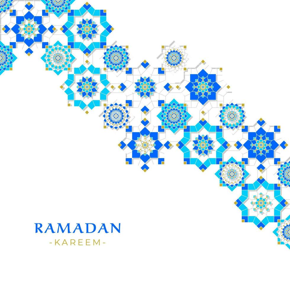 Ramadan Kareem Greeting Design for Banner or Background vector