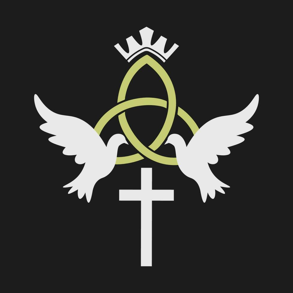 Trinity Sunday background. vector