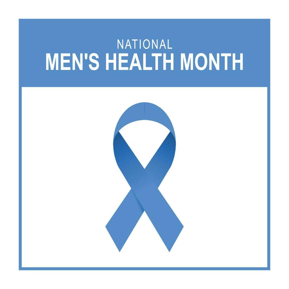 National Mens Health Month background. vector