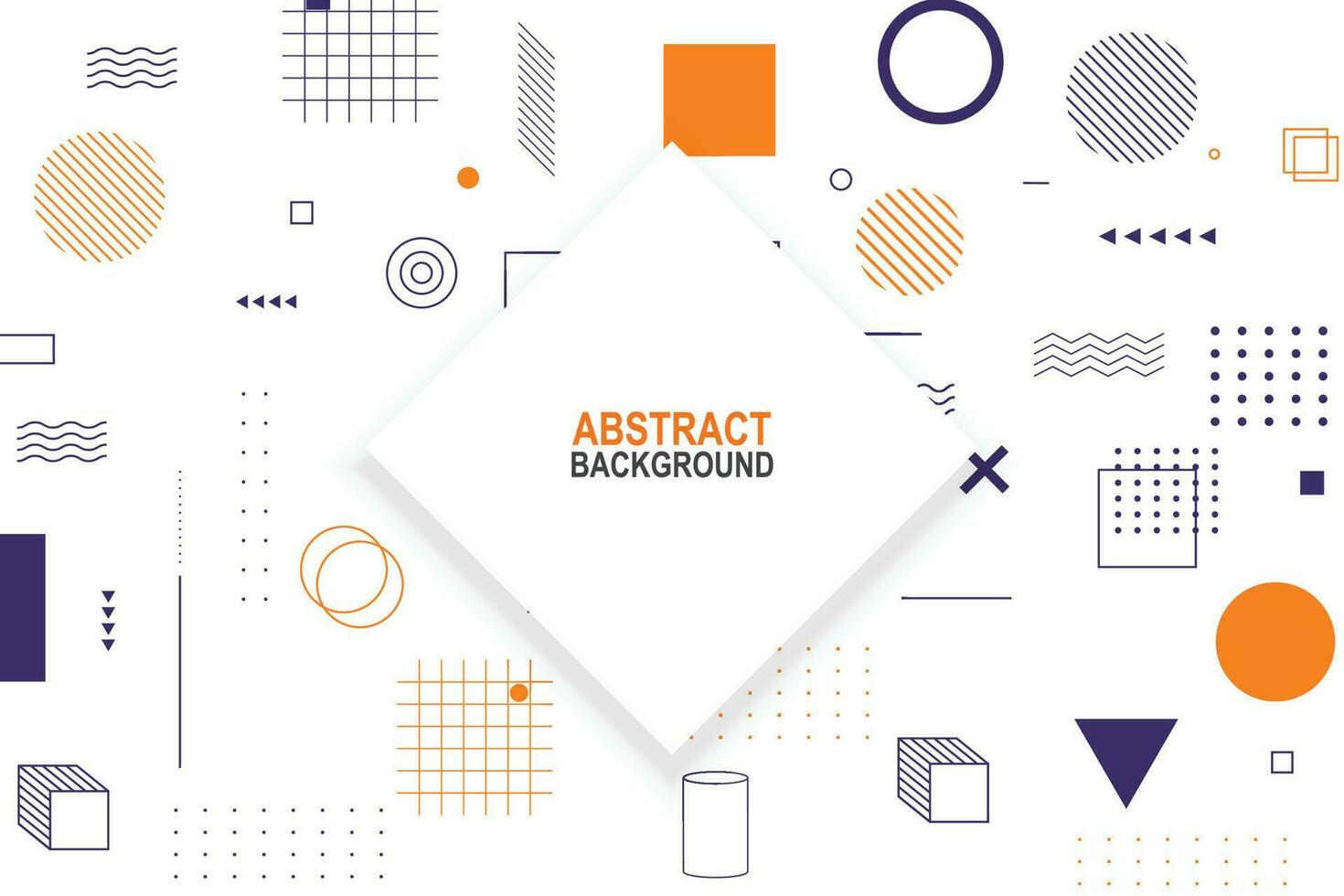 Geometric memphis background. Abstract banner background. vector