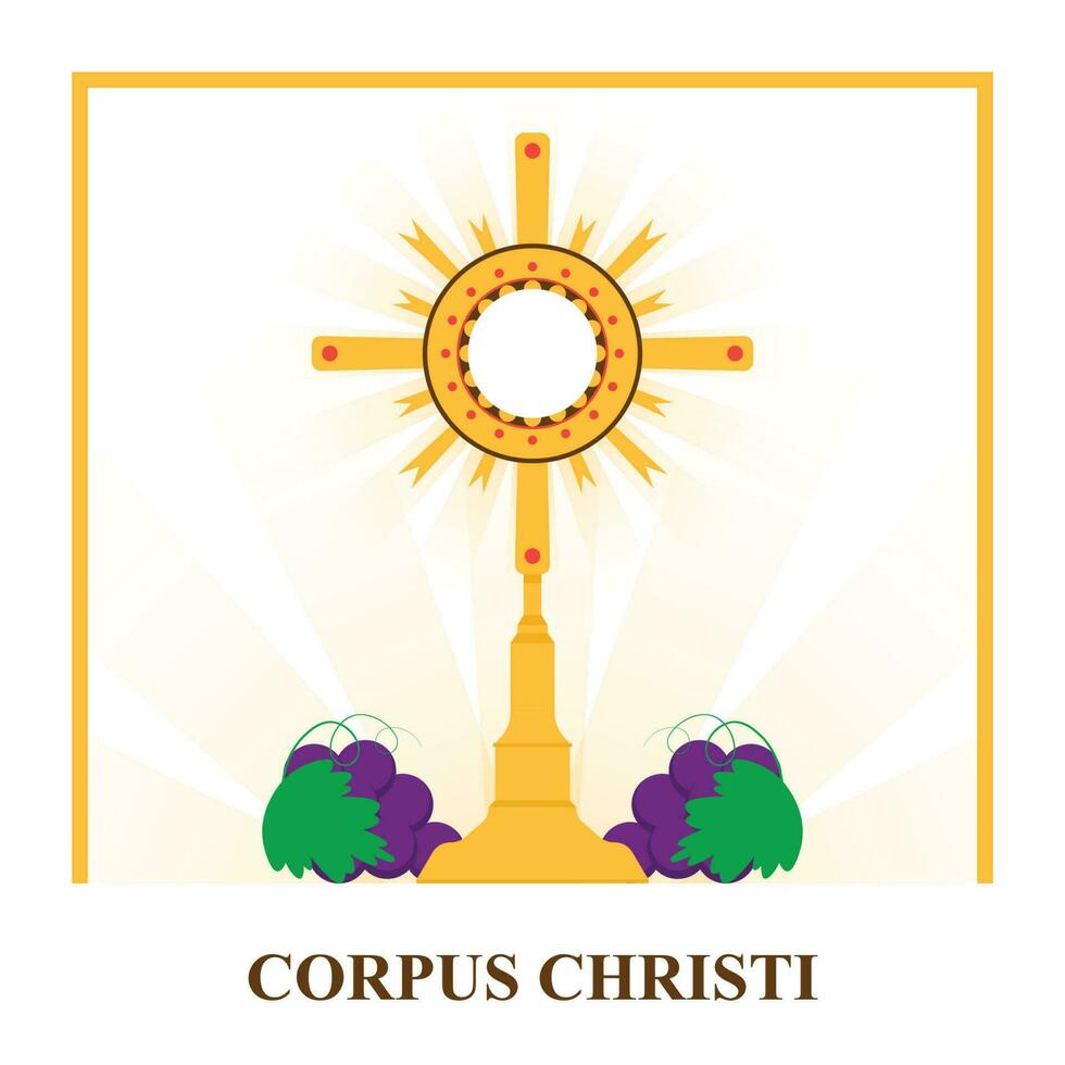 Corpus Christi background. vector