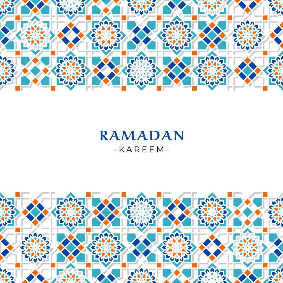 Ramadan Kareem Greeting Design for Social Media Post or Banner vector