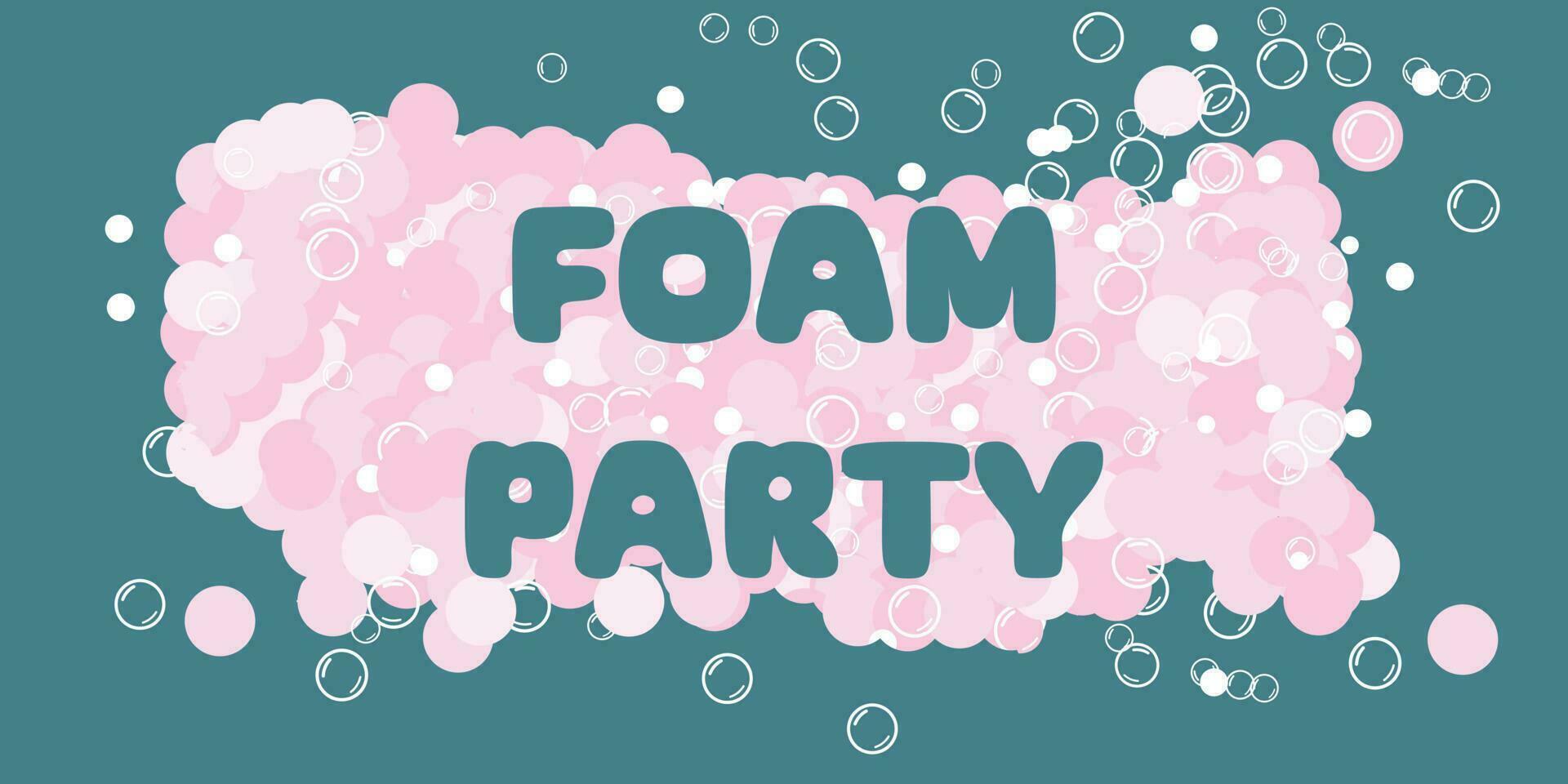 A pile of foam on a blue background. vector