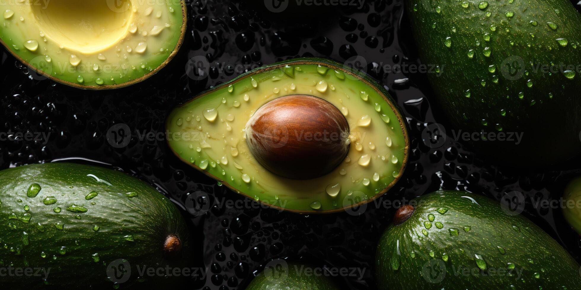 ai generado. ai generativo. fotorrealista ilustración de eco orgánico sano hipster verde comida aguacate modelo antecedentes. gráfico Arte foto