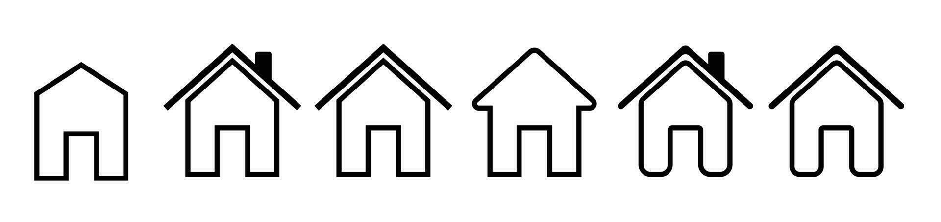 home icon ui interface button set bundle vector