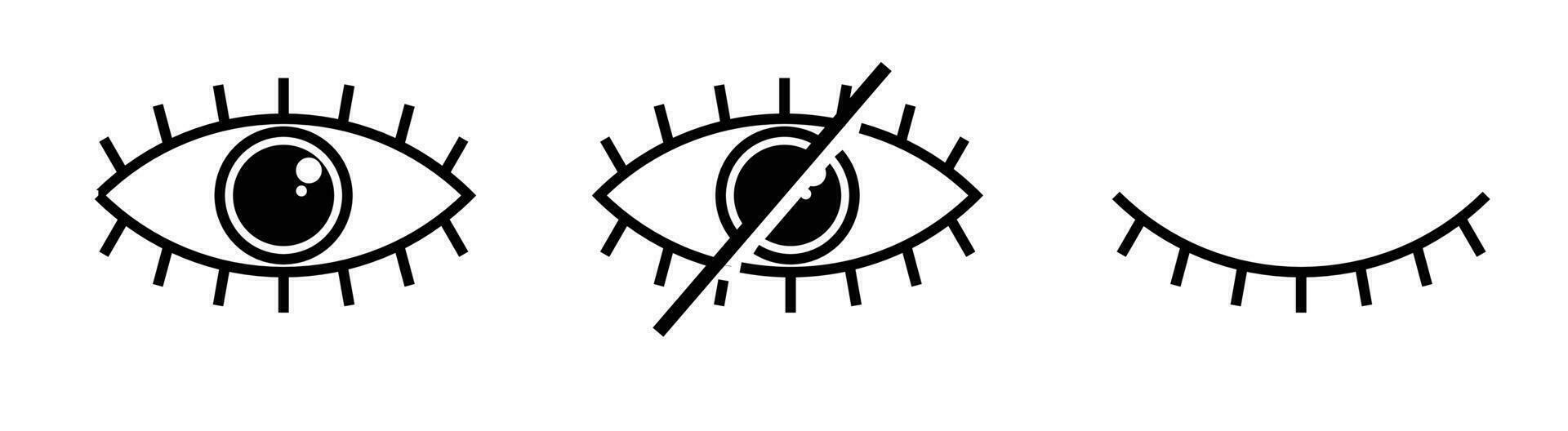 eye icon for view password or hide password vector