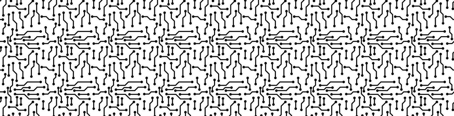 seamless pattern of circuit board vector