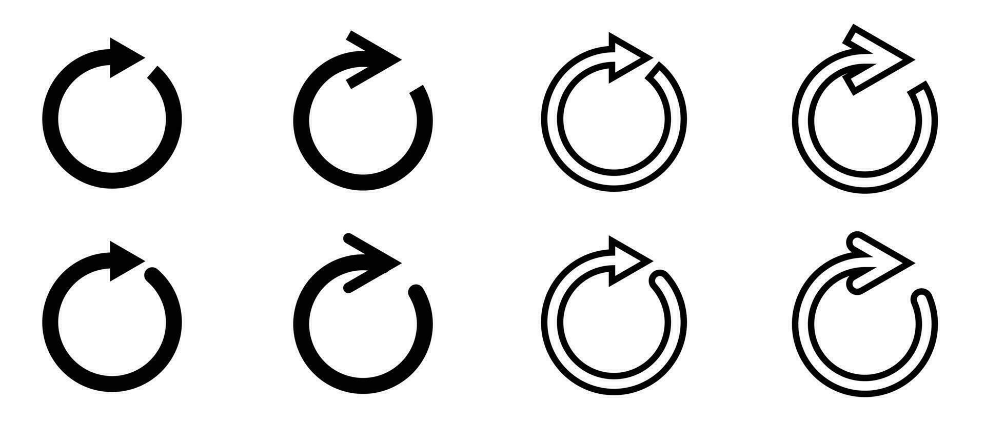 restart reboot turn around icon vector