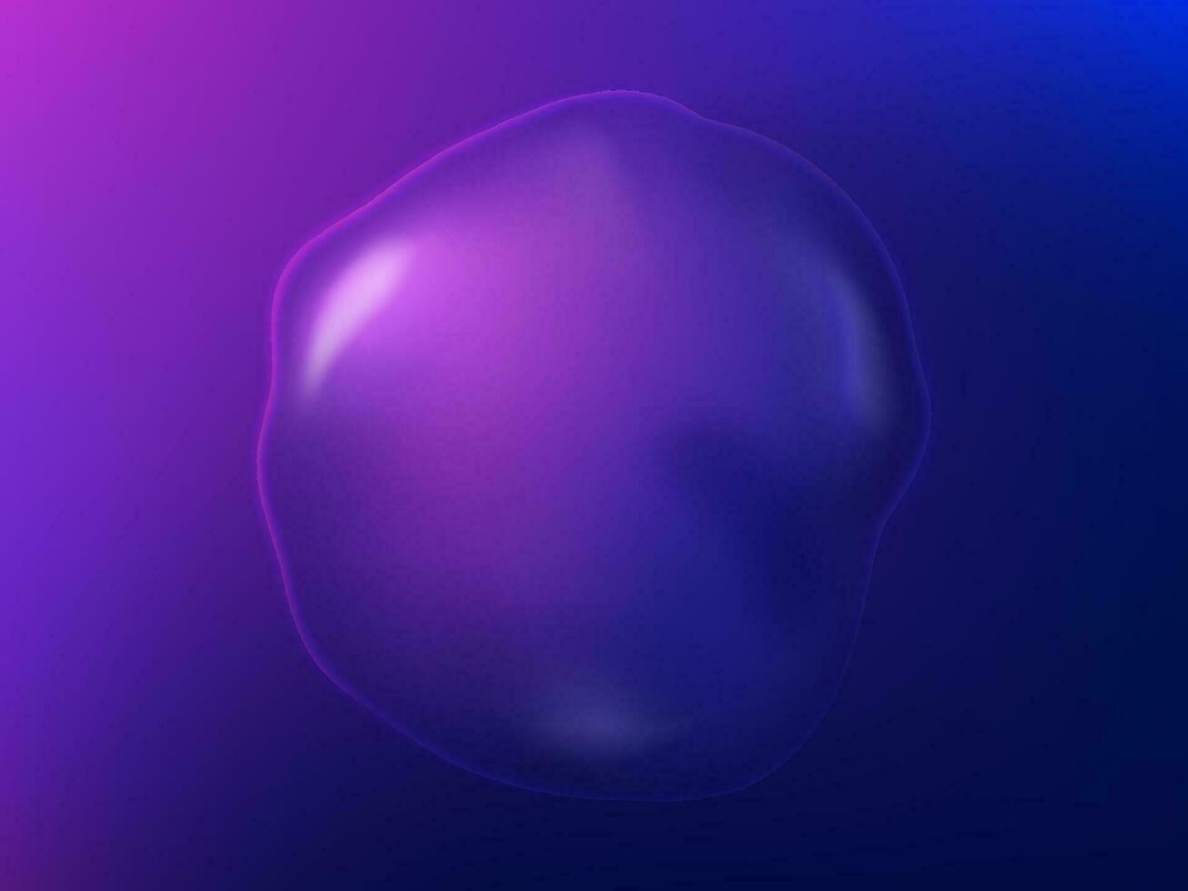 Abstract background with a liquid bubble. vector
