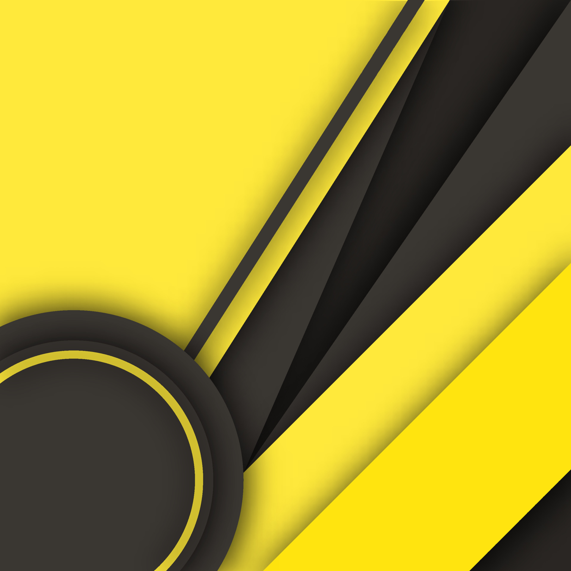 Black and Yellow Material Design Background. 23785403 Vector Art at