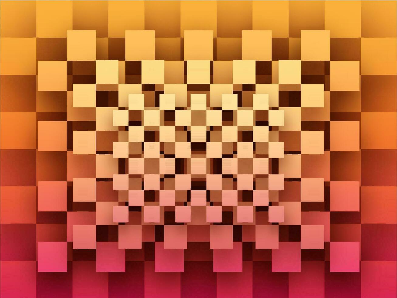 Abstract Geometric Square Shape Paper Cut Overlap Pattern Background. vector