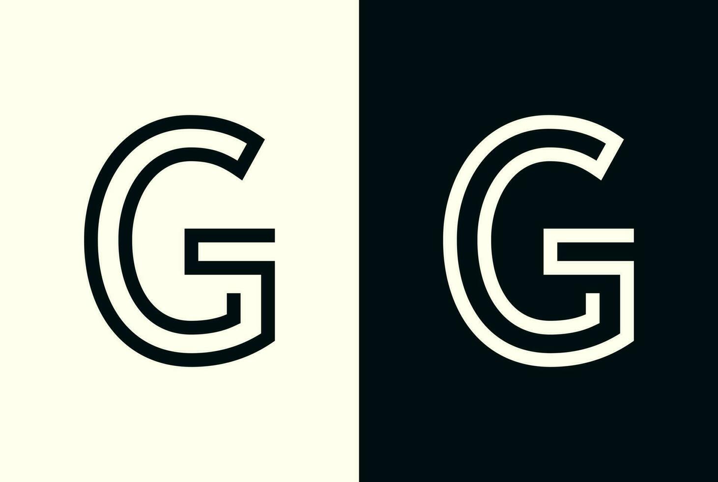 abstract Initial letter G logo vector