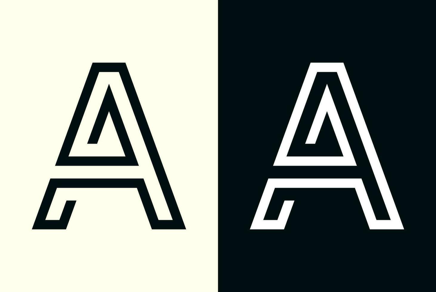 abstract Initial letter A logo vector