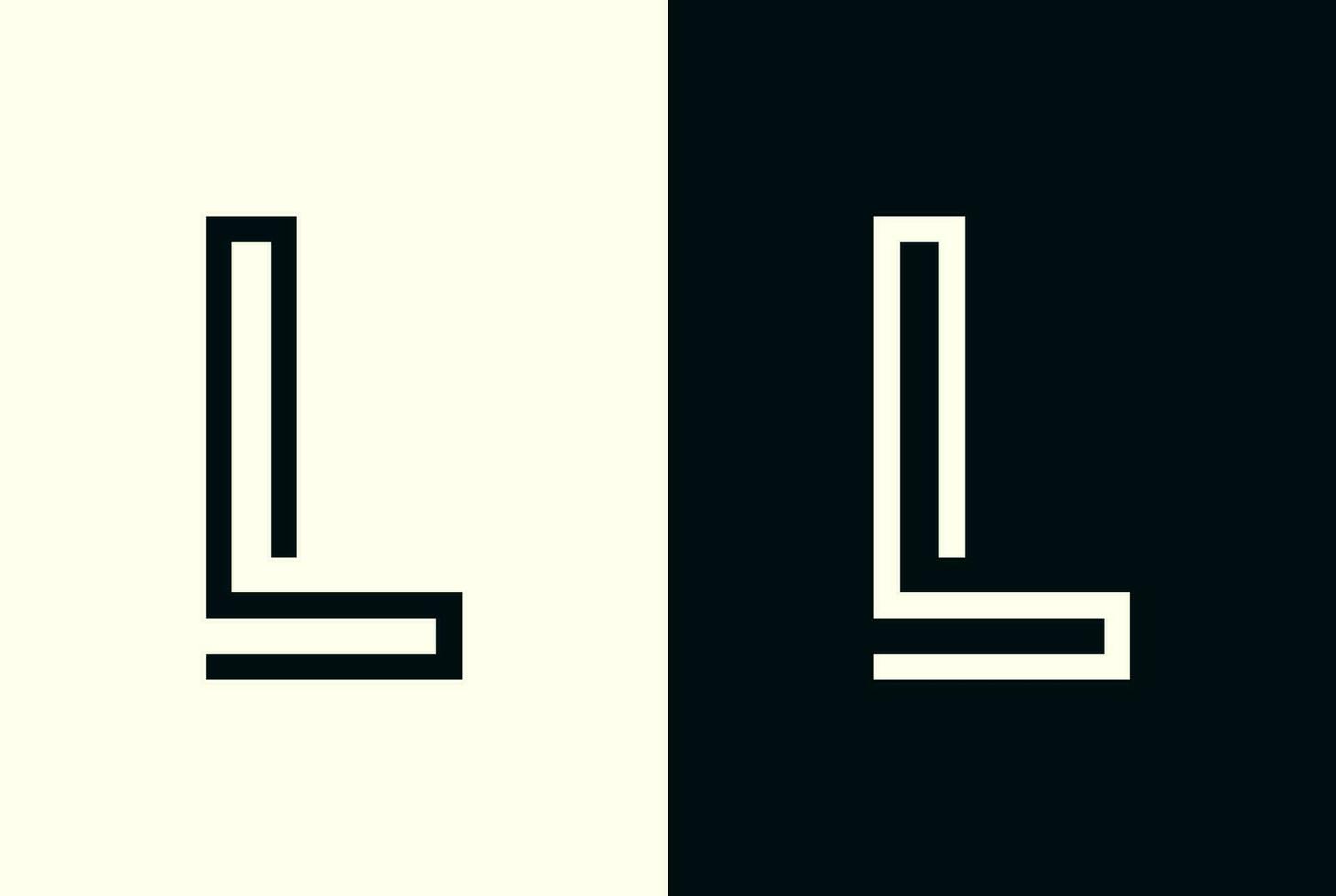 line art letter L logo. abstract Initial letter L logo vector