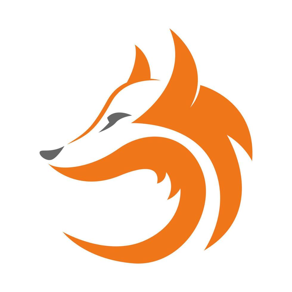 diseño de logotipo de icono de zorro vector