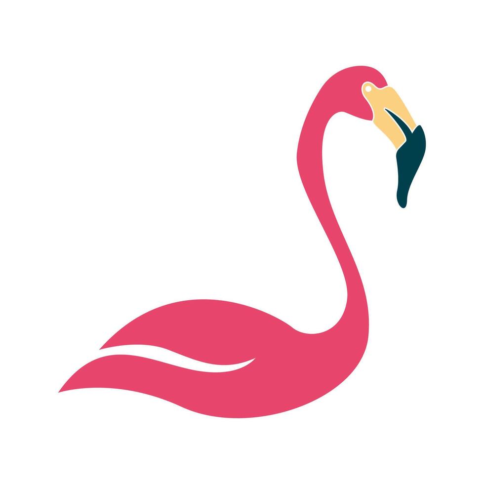 flamenco logo icono diseño vector