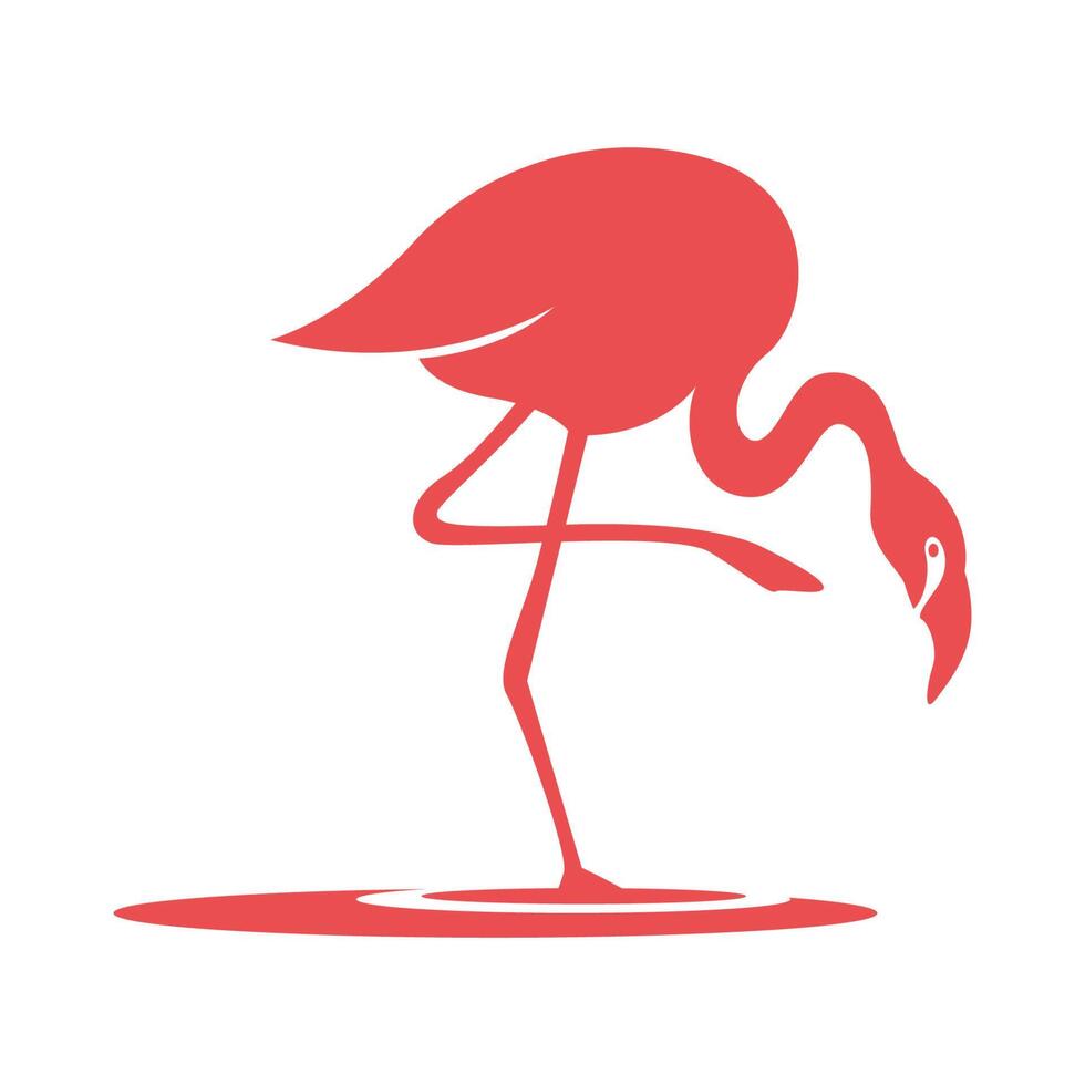 flamenco logo icono diseño vector