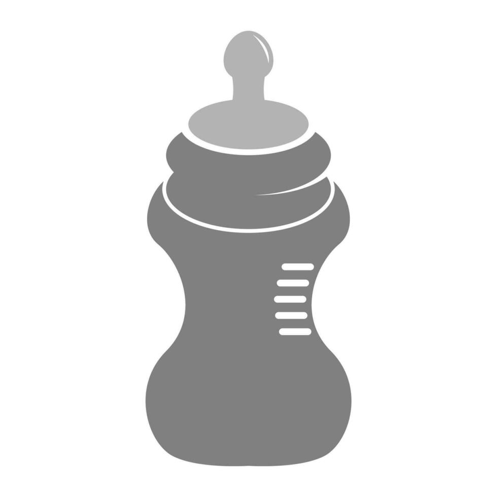 Pacifier milk bottle icon design vector