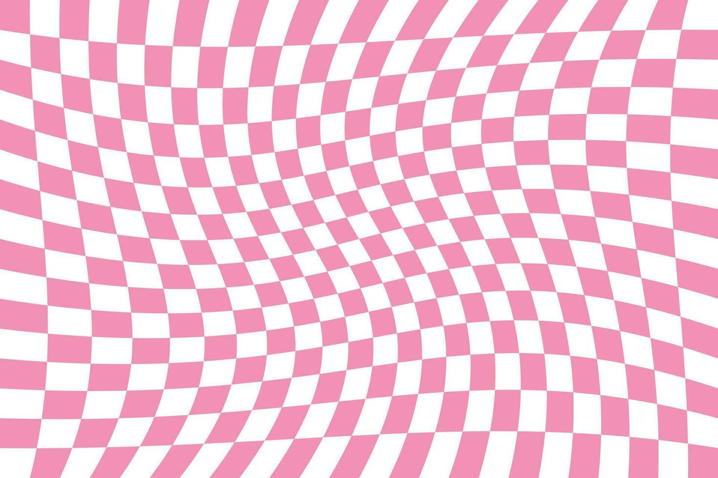 Distorted checkerboard pink pattern vector