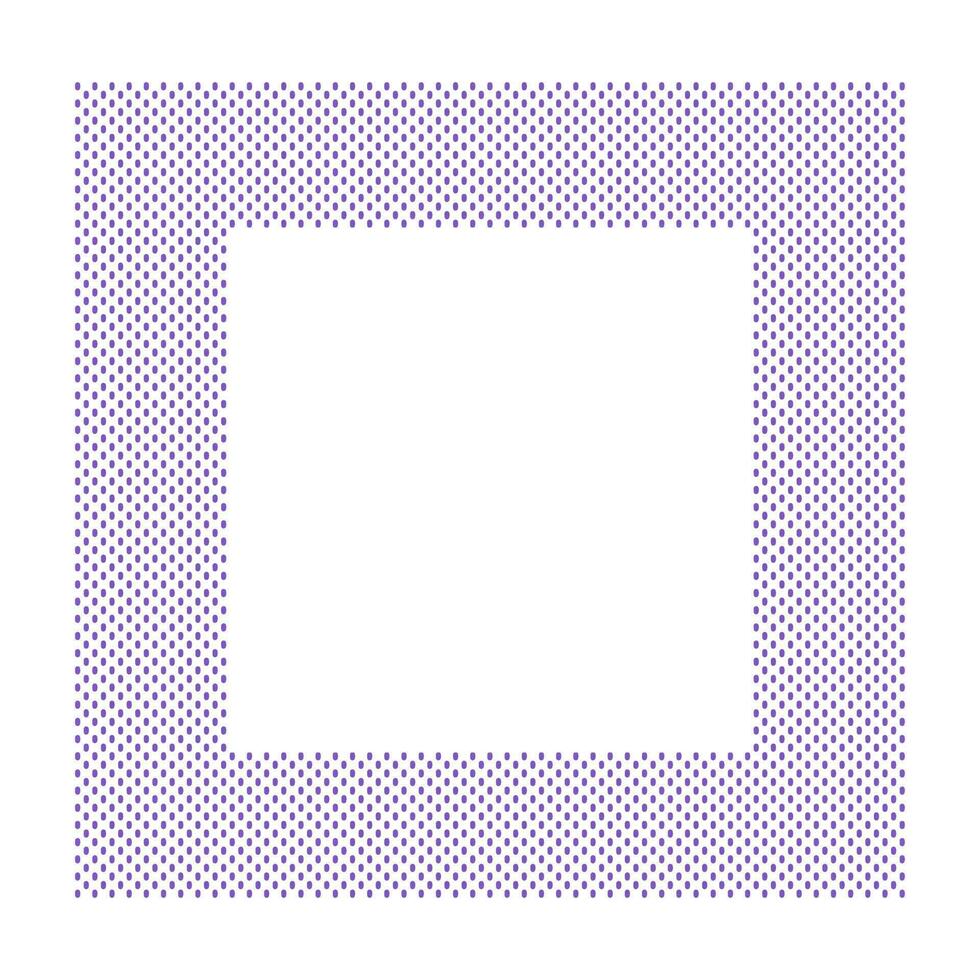Geometric Doted Square Border Template vector