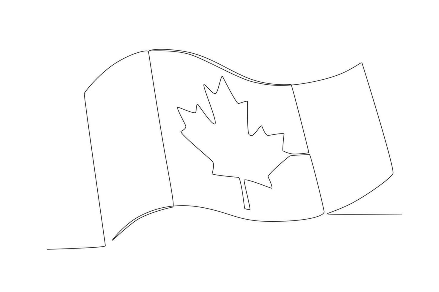 A Canadian country flag vector