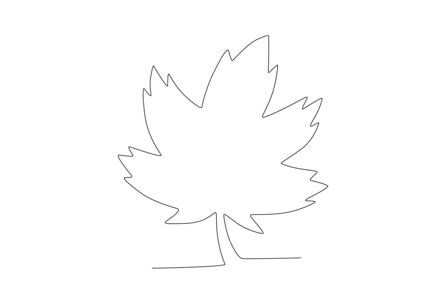 un arce hoja símbolo de Canadá vector