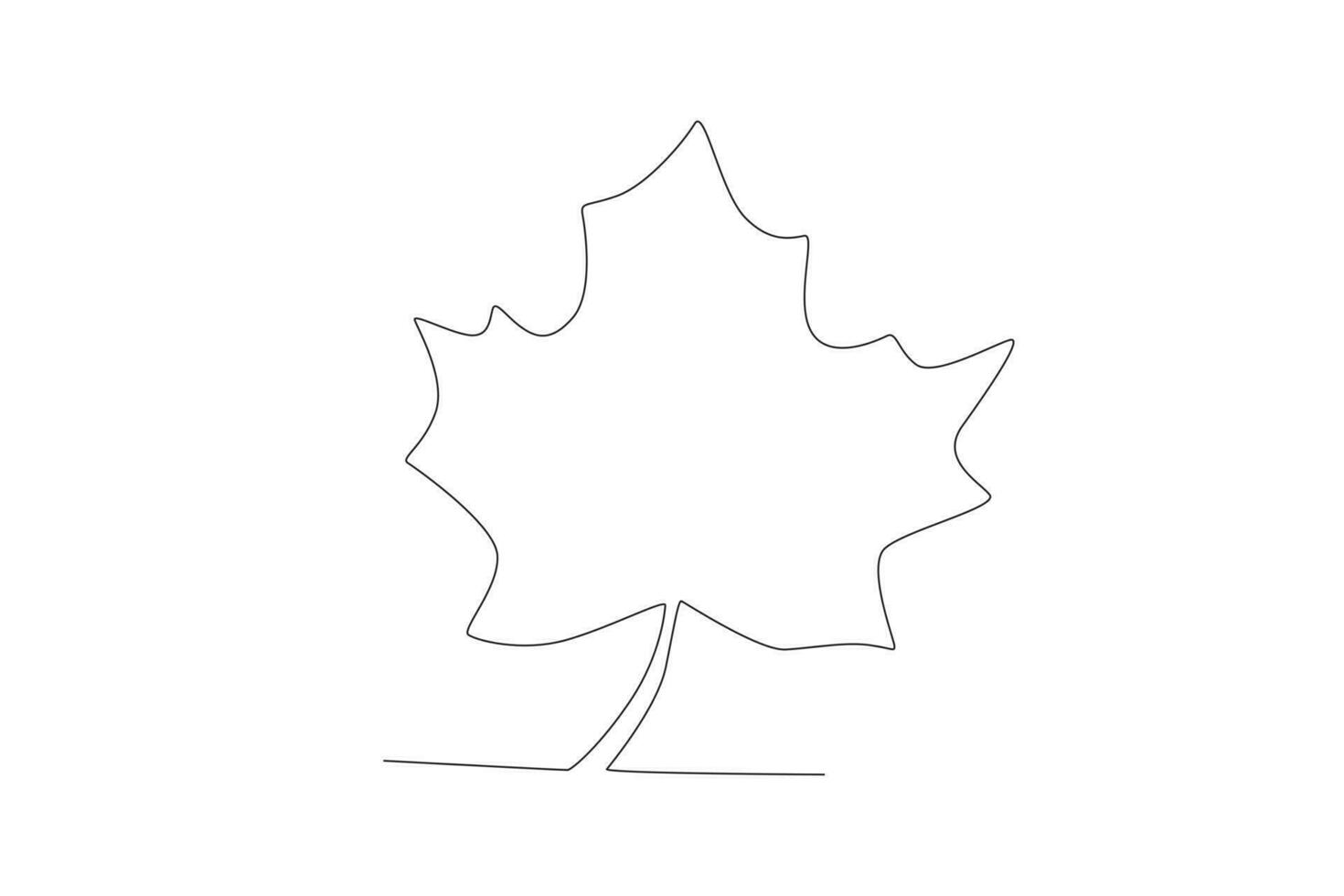 A beautiful maple leaf is a symbol of Canada vector