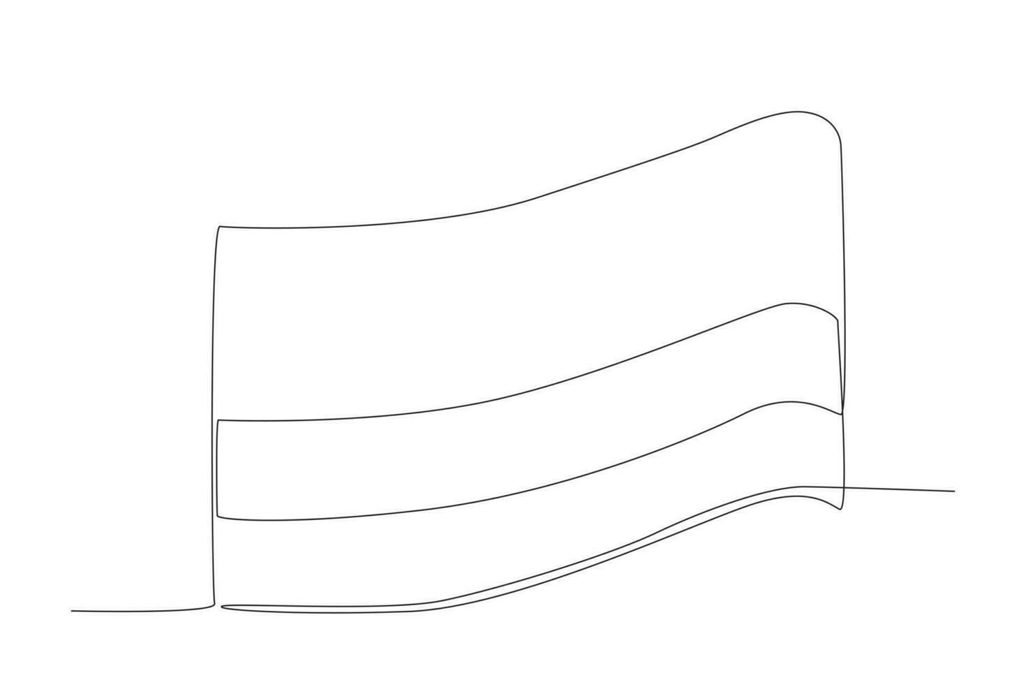 A Colombian flag stretched out vector
