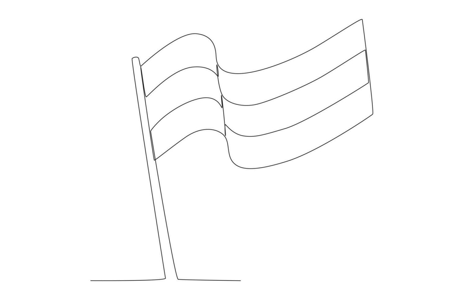 A Colombian flag fluttering vector