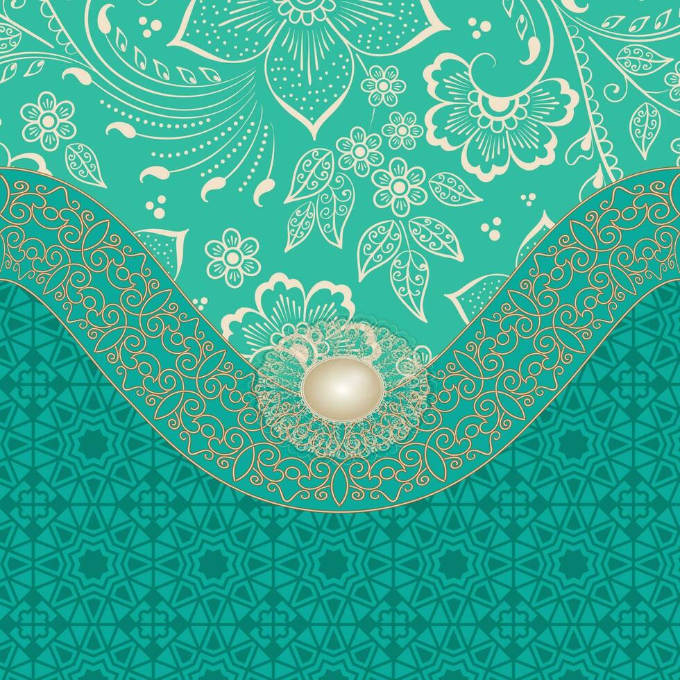 appy islamic new year background vector