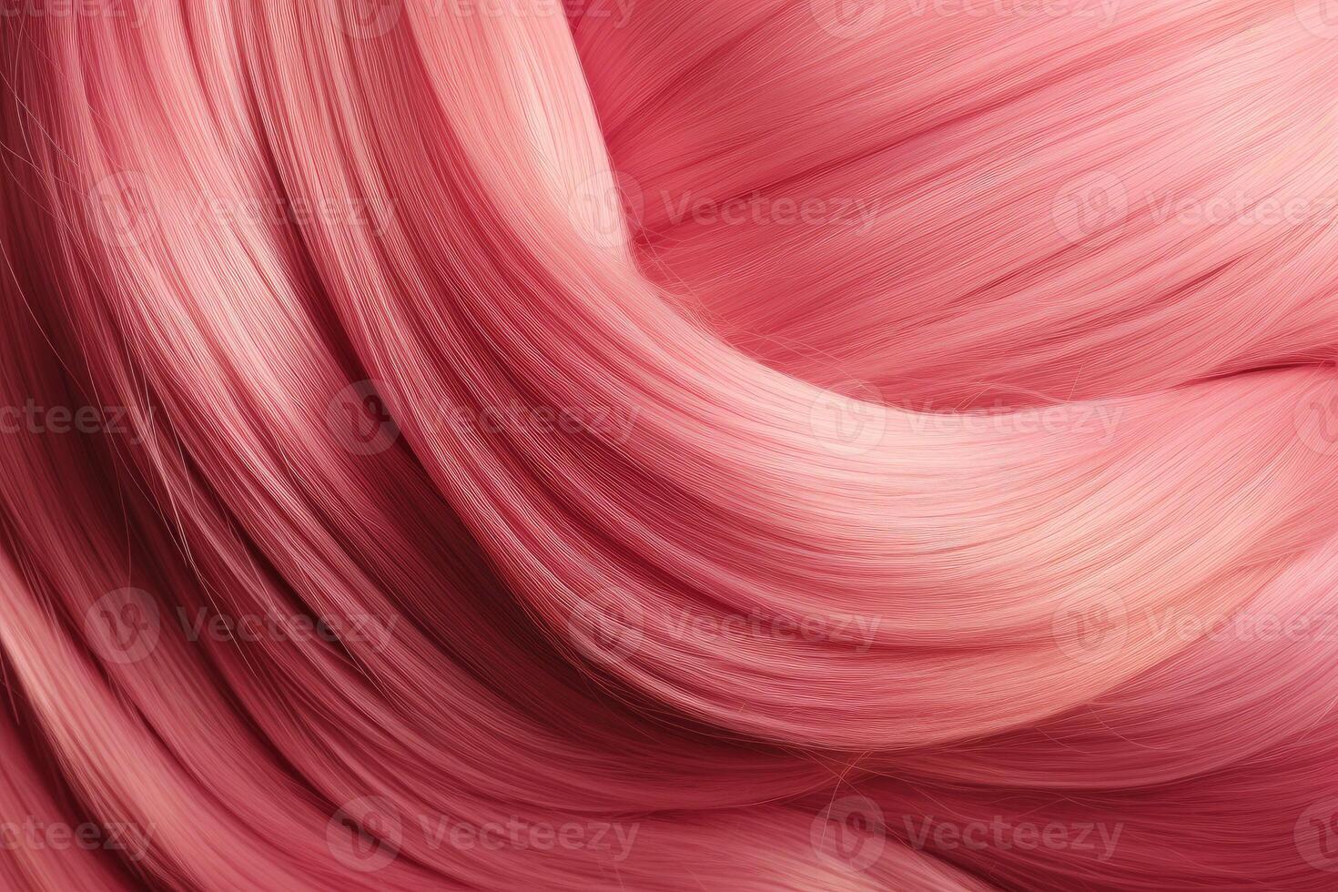 Beautiful pink hair background. Healthy smooth shiny hair. photo