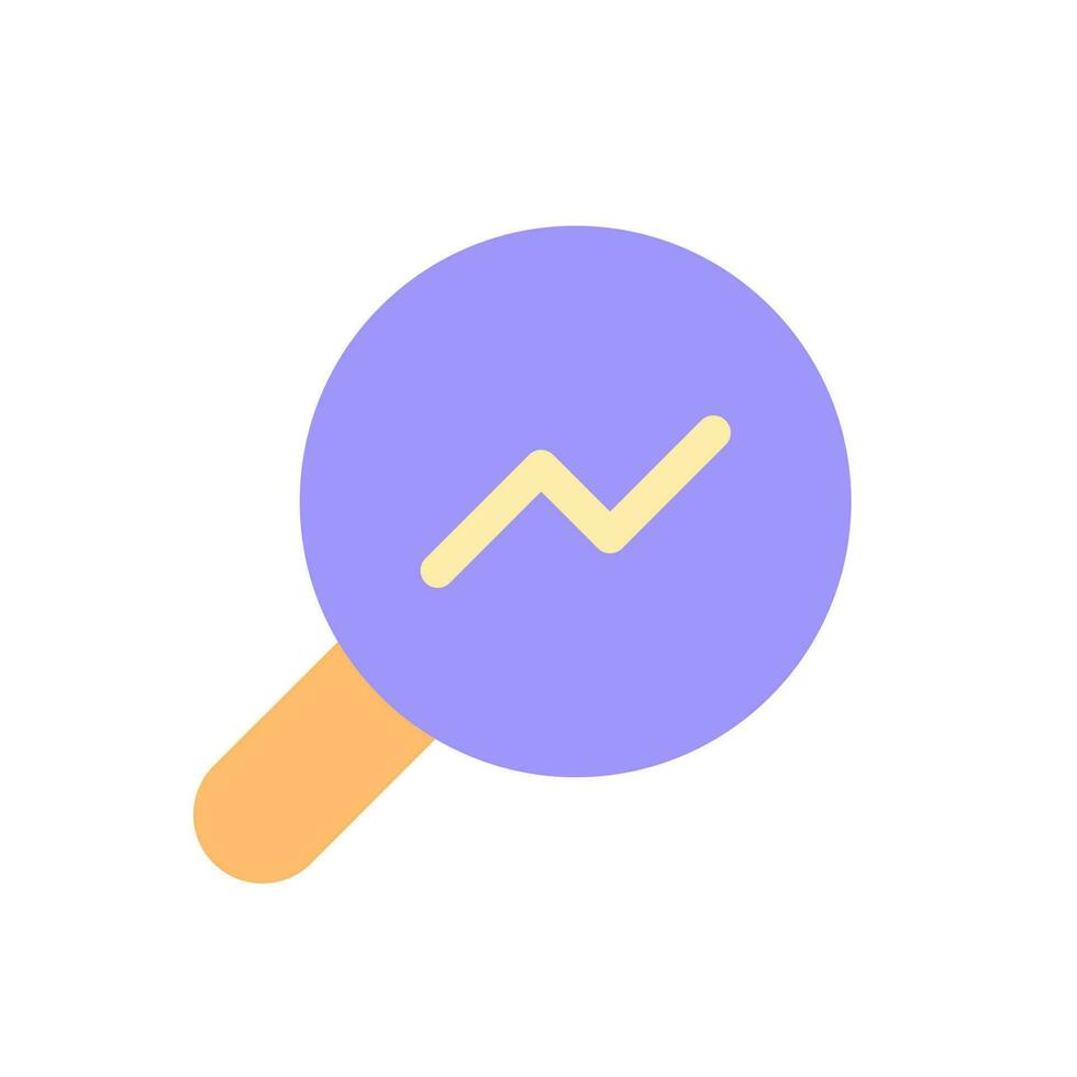 Analytic tool pixel perfect flat gradient color ui icon. Online data research. Market studying. Simple filled pictogram. GUI, UX design for mobile application. Vector isolated RGB illustration