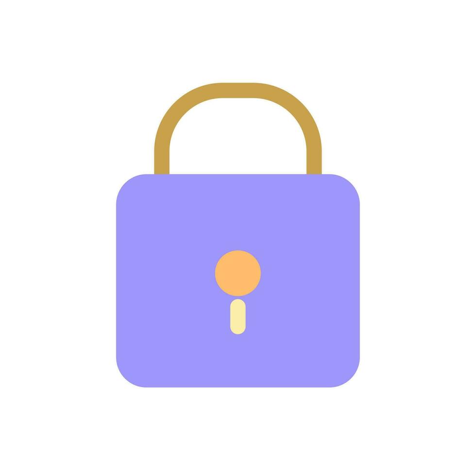 Padlock pixel perfect flat gradient color ui icon. Closed access to sensitive data. Cyber security. Simple filled pictogram. GUI, UX design for mobile application. Vector isolated RGB illustration