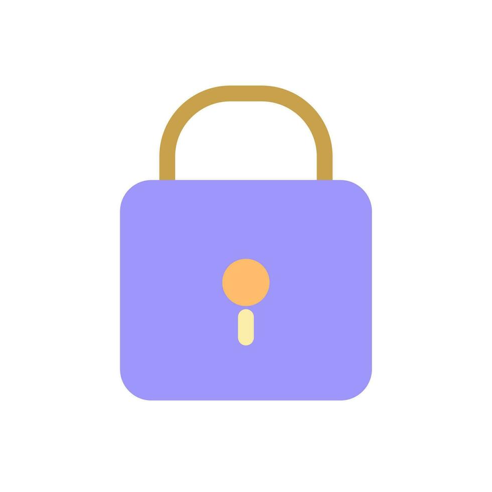 Padlock pixel perfect flat gradient color ui icon. Closed access to sensitive data. Cyber security. Simple filled pictogram. GUI, UX design for mobile application. Vector isolated RGB illustration