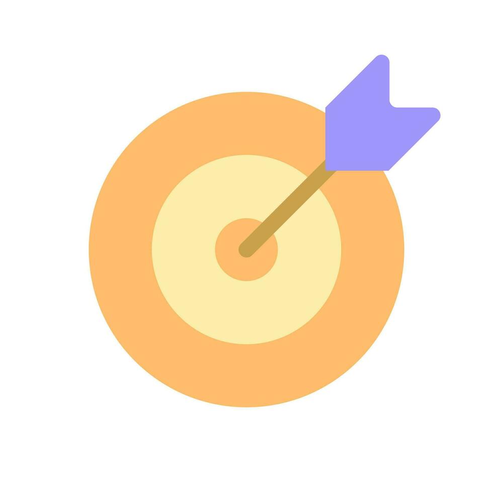 Reaching target pixel perfect flat gradient color ui icon. Archery skill. Business success. Simple filled pictogram. GUI, UX design for mobile application. Vector isolated RGB illustration